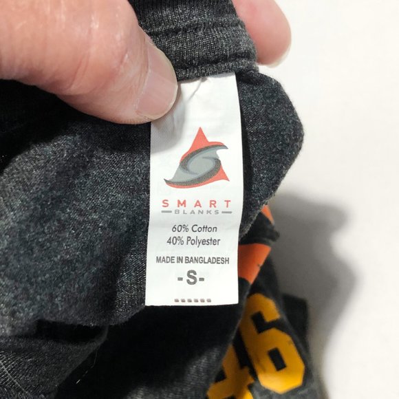 Smart Blanks Womens Size S Dark Gray San Fransisco 1846 Short Sleeve T-Shirt - Picture 2 of 4